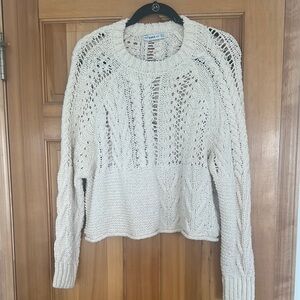 ZARA‎ Cream Chunky Knit Sweater